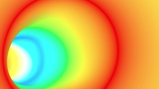 Color rainbow circle round tunnel able to loop endless 4k