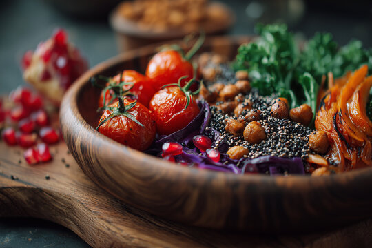 Vegane K&uuml;che und frisches Gem&uuml;se &ndash; hochwertige Foodfotografie