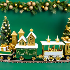 christmas frame with christmas tree