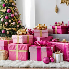 christmas tree and gifts