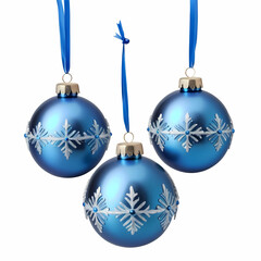 blue christmas balls