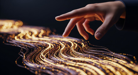 Hand Guiding Warm Data Stream