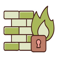An encrypted firewall background