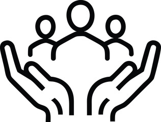 hands holding hands vector illustration