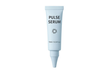 White cosmetic serum tube showing skincare product mockup