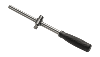 Durable sliding T-bar with adjustable length for enhanced leverage in carpentry.