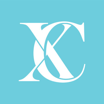   XC letter background vector design, XC logo design.