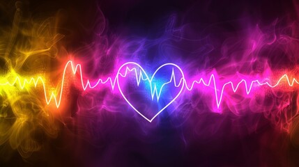 Heartbeat visualization representing health services and advances in medical technology concepts