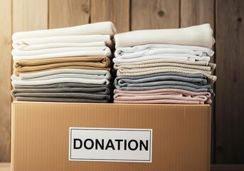 Declutter your closet and donate clothes to charity, offering warmth and kindness to those in need plus fostering community support