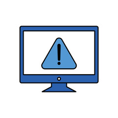 System Failure icon outline editable stroke line drawing eps.