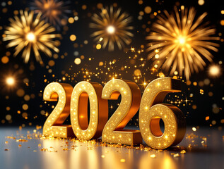 Golden Spark of 2026: A Festive New Year Celebration
