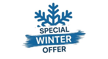 Grab the chilly season savings now with this special winter offer announcement for your business or promotion campaign this season