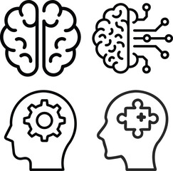Hands Holding Heart Icon Set &mdash; Outline Line Art Symbol of Care, Love, Support, Health, Charity, Protection, Mental Wellness, and Community Design