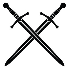 two crossed swords