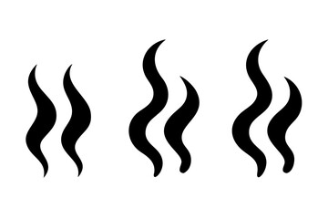 Abstract Swirling Steam Wisps on White Background smoke