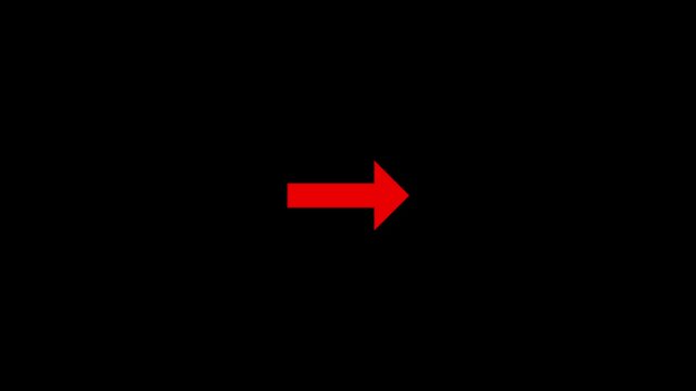 Right-directional arrow loop animation,arrow sign symbol looping animation direction concept animated, animated looping swipe Right arrow pointing, neon arrow doing direction information animation