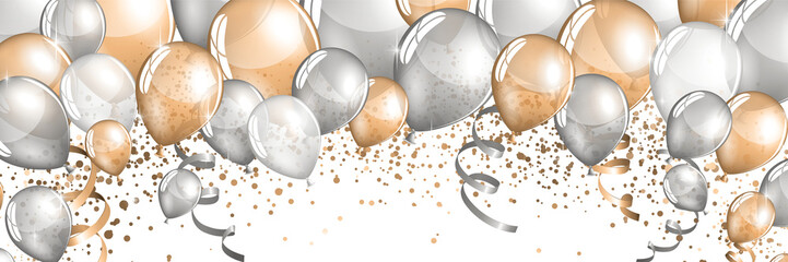 Colorful party balloons