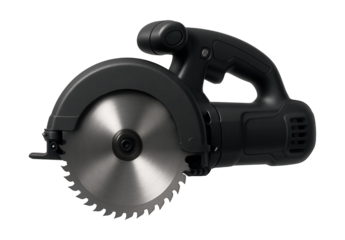 Electric universal saw with a 12-inch blade, compact design for automotive repair.