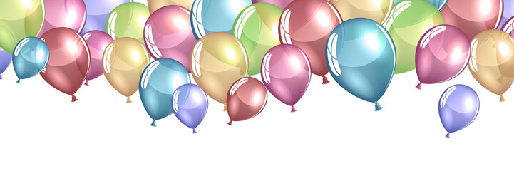 Colorful party balloons