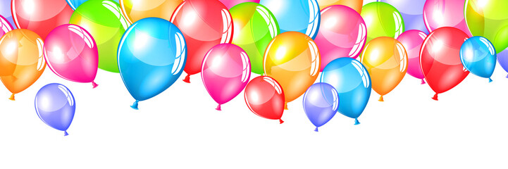 Colorful party balloons