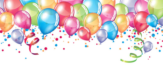 Colorful party balloons
