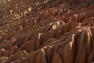 Lopburi Grand Canyon, formed by water erosion and soil collapse cause a strange landscape.
Ban Panead ,Khok Samrong ,Lopburi province. THAILAND
