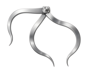 Bendable caliper for measuring irregular shapes in art restoration projects.