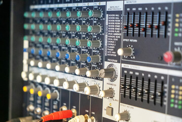 Audio Mixer Controls for Studio Production