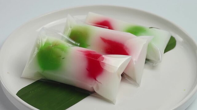 Kue Mendut or Kue Bugis, Indonesian traditional dessert made from glutinous rice flour,