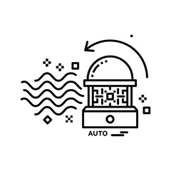 Abstract diagram illustrating a complex system with central hexagon, parameters, and connections, isolated on