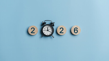 Business strategy goals concept. 2026 year number, marketing, goals, success and sustainable...