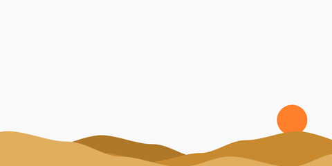 Desert Horizon with Sand Dunes