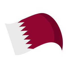 qatar national flag vector