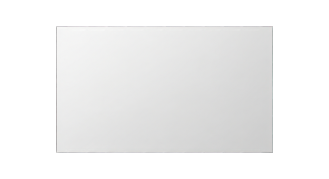 Rectangular light grey shape centered on a solid black background, simple illustration