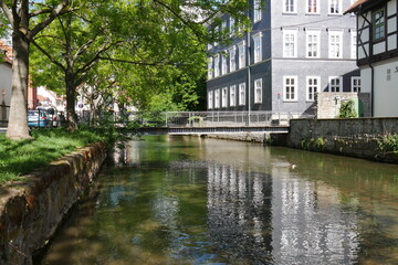 Walkmühlstrom Flussarm der Gera in Erfurt