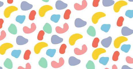 Abstract Multicolor Blob Pattern Background
