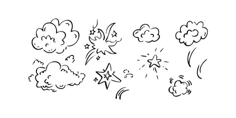 Comic Speech Bubble and Starburst Icons explosion dialogue