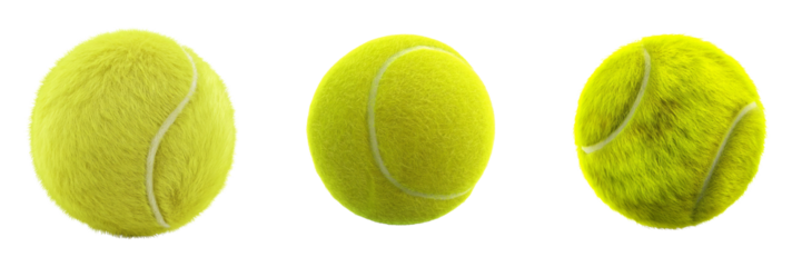 Tennis ball action shot transparent background sports environment dynamic viewpoint