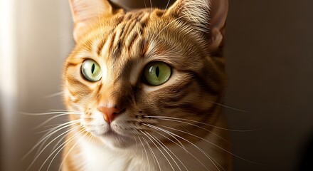 &ldquo;A humorous Dedo Cat: a fluffy house cat with a stern, expressive face, extending one tiny paw with a single pointing finger. The cat is centered in the frame against a simple soft-blur background, li