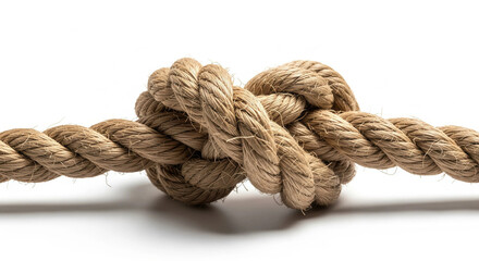 Close up of a knotted rope symbolizing strength and connection in design element