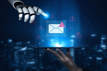AI enhances cybersecurity through intelligent phishing detection, analyzing email patterns, and preventing fraudulent messages before they reach users. Parse