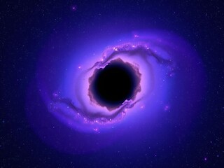 Fototapeta premium Cosmic Vortex: A Stunning Visualization of a Black Hole