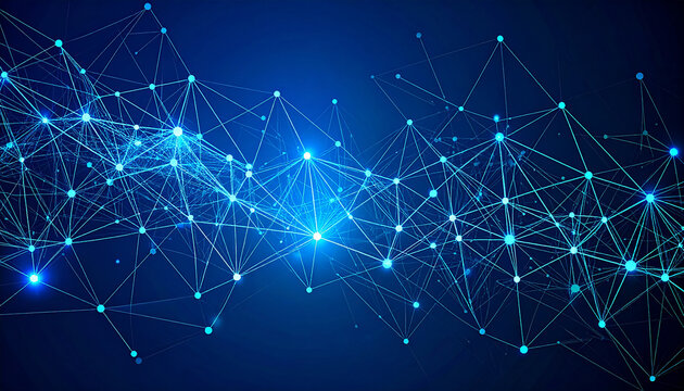 Geometric graphic background molecule and communication. Big data complex with compounds. Lines plexus, minimal array. Digital data visualization. Scientific cybernetic illustration.
4