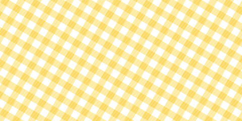 yellow cute pastel plaid background. vector modern pattern.