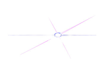 Vibrant digital light burst with radiating white and purple rays creating a dynamic abstract optical flare effect. a glow.