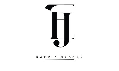 JE, EJ Abstract Letters Logo Monogram