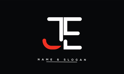 JE, EJ Abstract Letters Logo Monogram