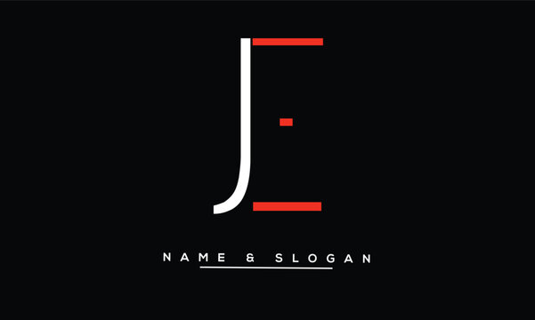 JE, EJ Abstract Letters Logo Monogram