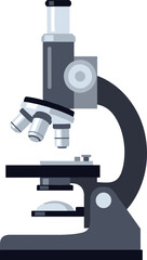 Microscope illustration representing scientific research and laboratory investigation  concept