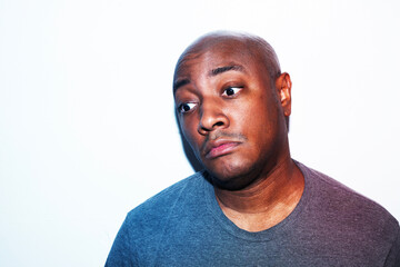 Obraz premium Handsome man makes expressions